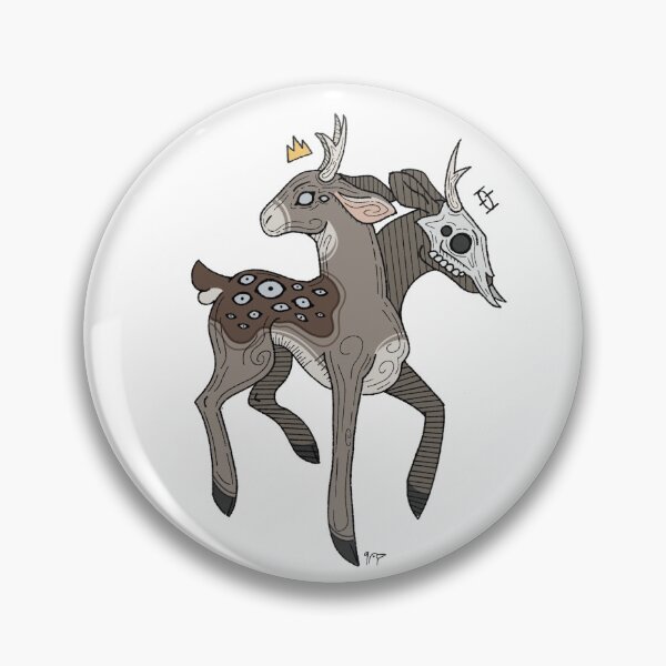 Item preview, Prince Of The Forest Spooky Not Deer Weirdcore Cryptid designed and sold by InkDrinkerPrints.