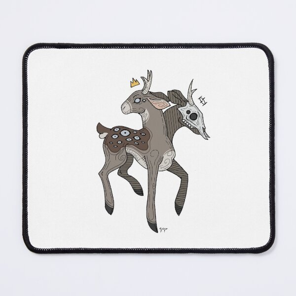 Item preview, Prince Of The Forest Spooky Not Deer Weirdcore Cryptid designed and sold by InkDrinkerPrints.