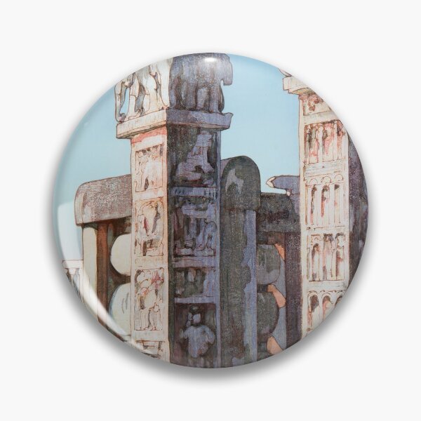 Item preview, A Gate to the Stupa of Sanchi by Yoshida Hiroshi designed and sold by Ukiyo-Studio.