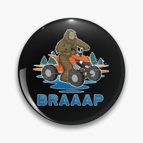 Item preview, BRAAAP Bigfoot ATV Quad Biker Four Wheeler Winter Sports Yeti designed and sold by Rabbitti.