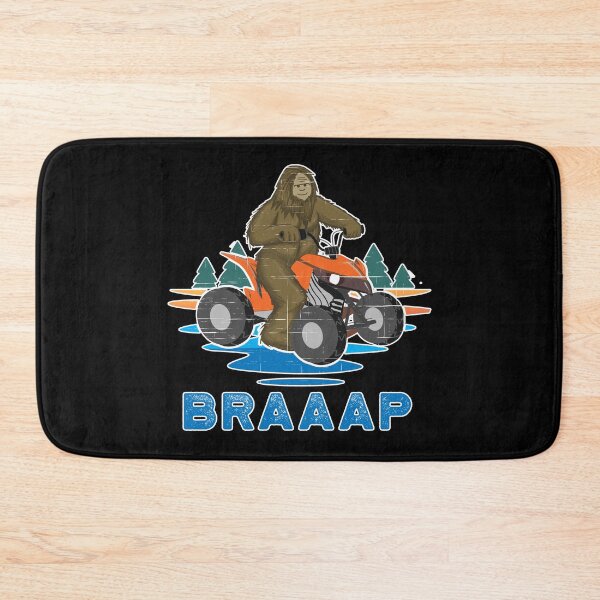 Item preview, BRAAAP Bigfoot ATV Quad Biker Four Wheeler Winter Sports Yeti designed and sold by Rabbitti.