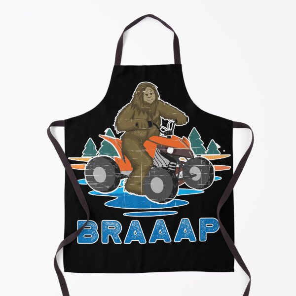 Item preview, BRAAAP Bigfoot ATV Quad Biker Four Wheeler Winter Sports Yeti designed and sold by Rabbitti.