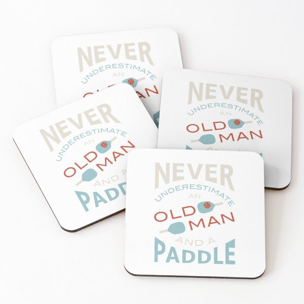 Item preview, Funny Mens Pickleball Never Underestimate an Old Man and a Paddle designed and sold by whyitsme.