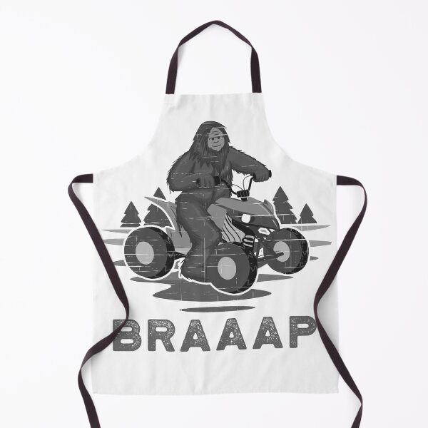 Item preview, Bigfoot ATV Quad Biker Four Wheeler Winter Sports Mountain BRAAAP Gray designed and sold by Rabbitti.
