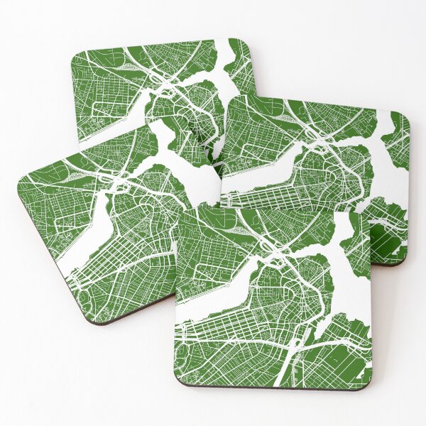 Item preview, Boston, Massachusetts, City Map - Green designed and sold by helloadventure.