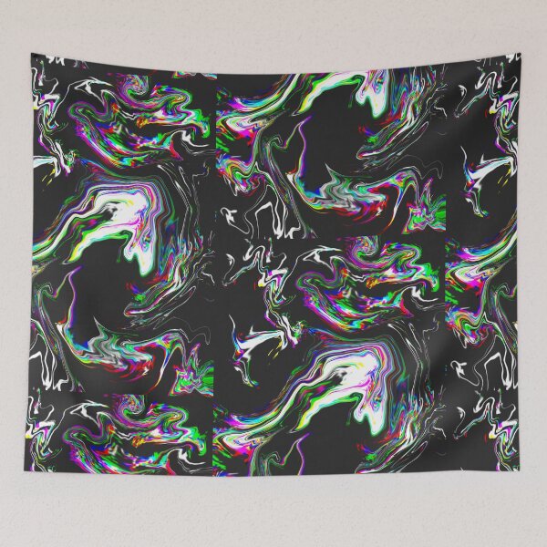 Item preview, Psychedelic Wavy Holographic Glitch Pattern designed and sold by Reelippy.