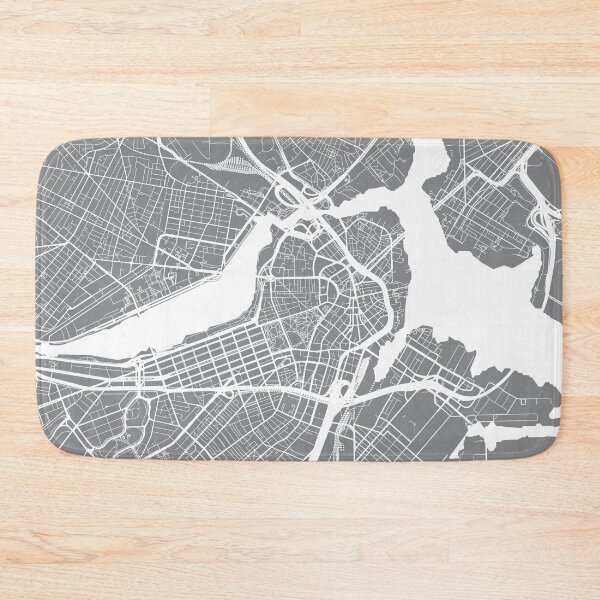Item preview, Boston, Massachusetts, City Map - Grey designed and sold by helloadventure.