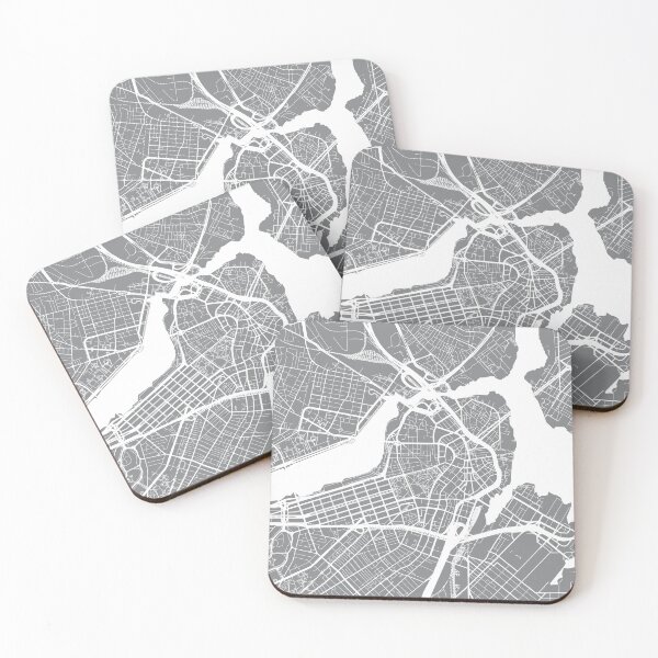 Item preview, Boston, Massachusetts, City Map - Grey designed and sold by helloadventure.