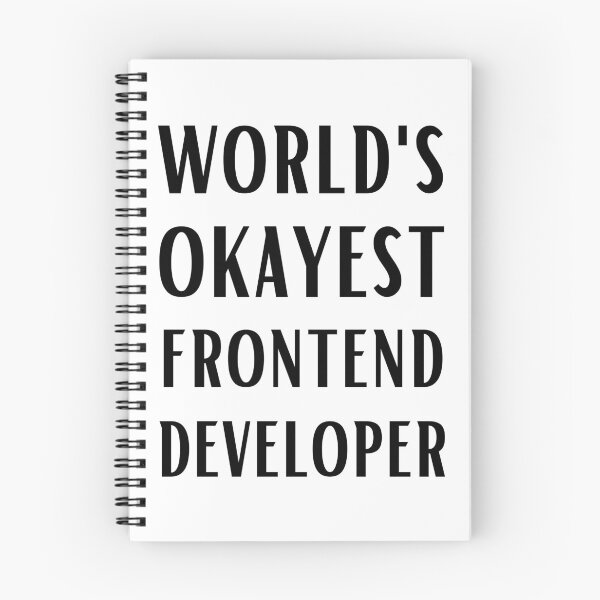 Item preview, World's Okayest Frontend Developer designed and sold by Valuential.