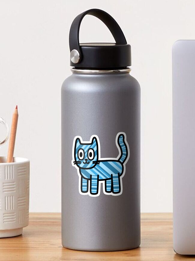 Baby Shark's Big Show Striped Stainless Steel Water Bottle