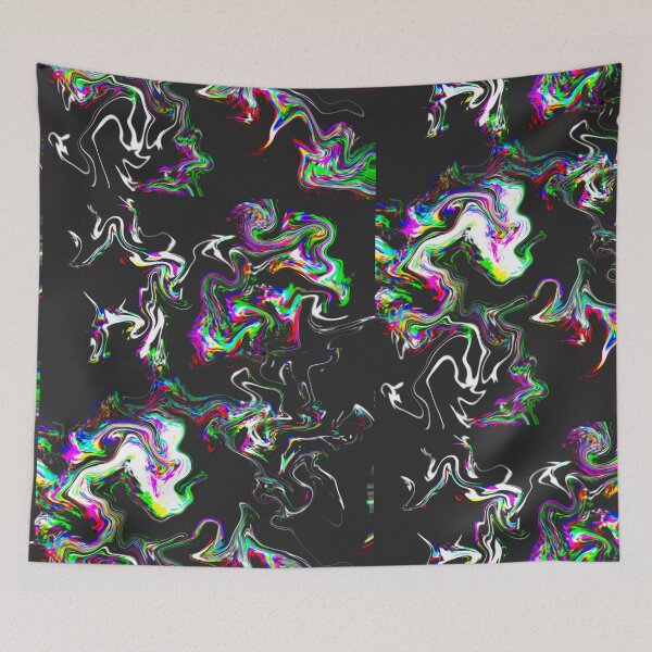 Item preview, Psychedelic Wavy Holographic Glitch Pattern designed and sold by Reelippy.