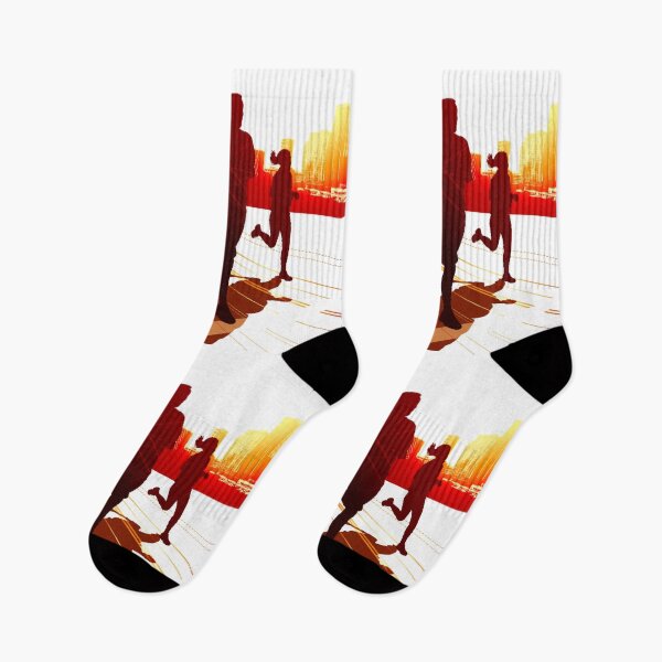Item preview,  Design of a couple jogging on street designed and sold by VIVEK KUMAR RAI.