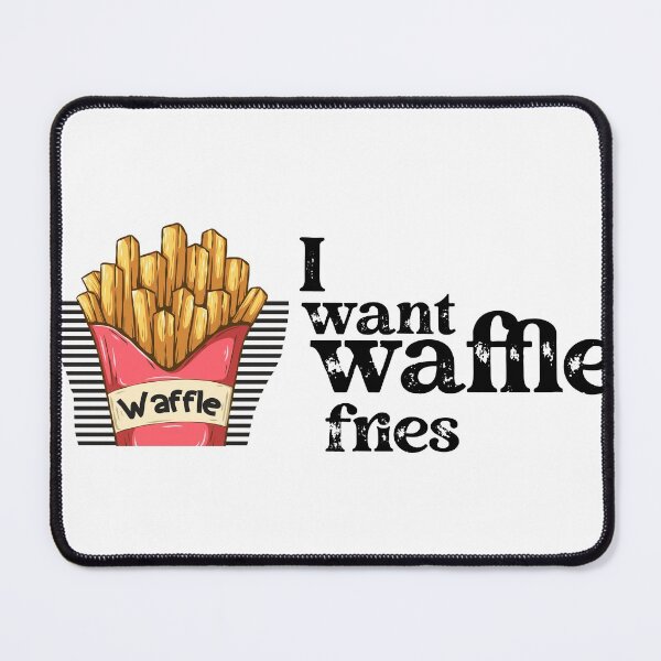 Item preview, I want waffle fries retro designed and sold by Drill-shirts.