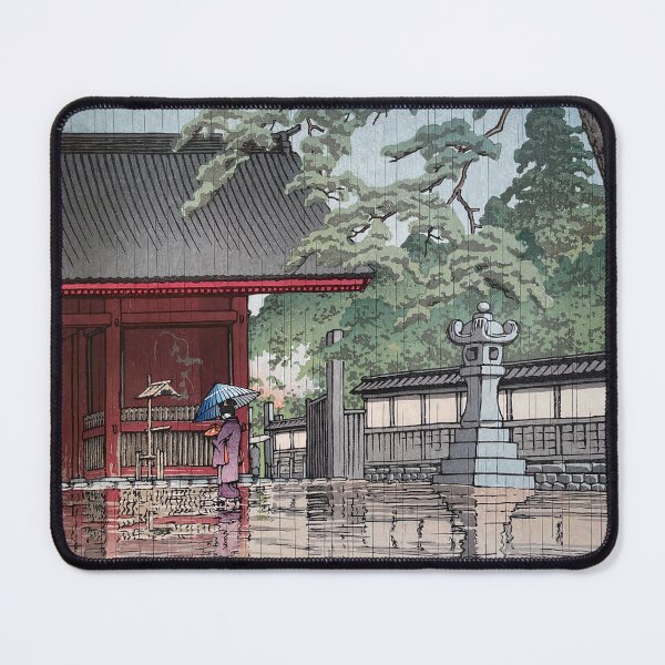 Item preview, Spring Rain at Gokoku Temple by Kawase Hasui designed and sold by Ukiyo-Studio.