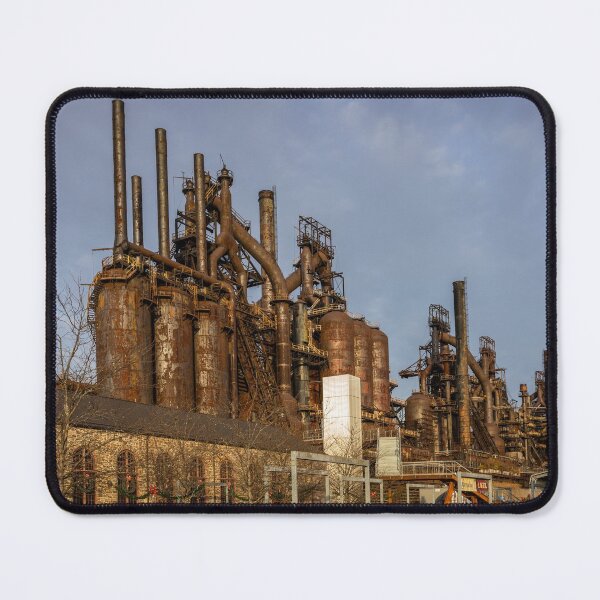 Item preview, The old Bethlehem Steel factory at dusk in winter designed and sold by Rabbitti.