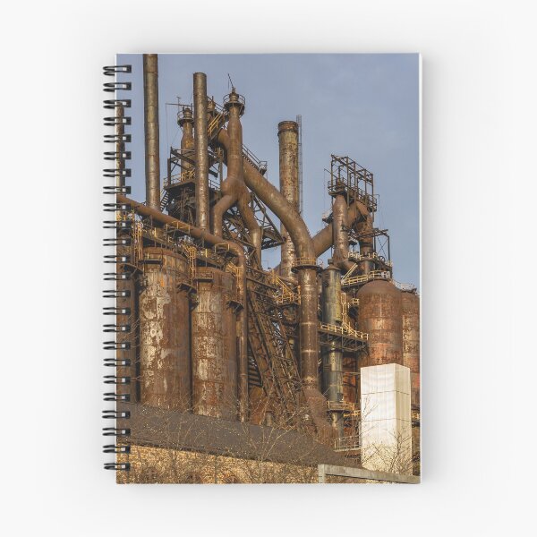 Item preview, The old Bethlehem Steel factory at dusk in winter designed and sold by Rabbitti.