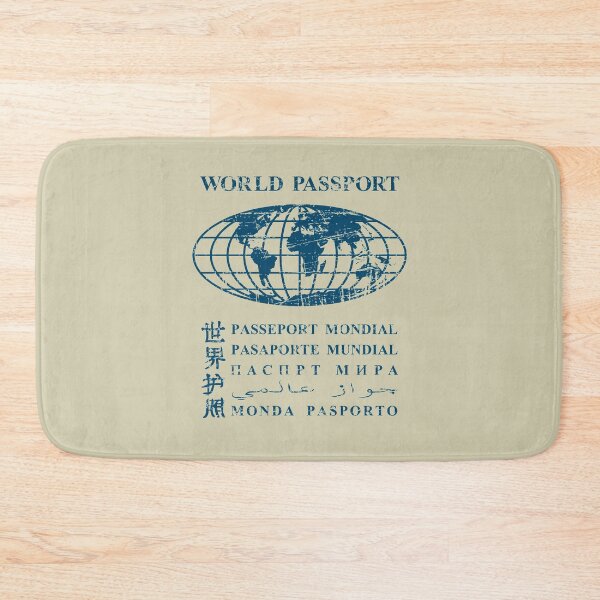 Item preview, World Passport Vintage Blue designed and sold by Lidra Zehcnas.