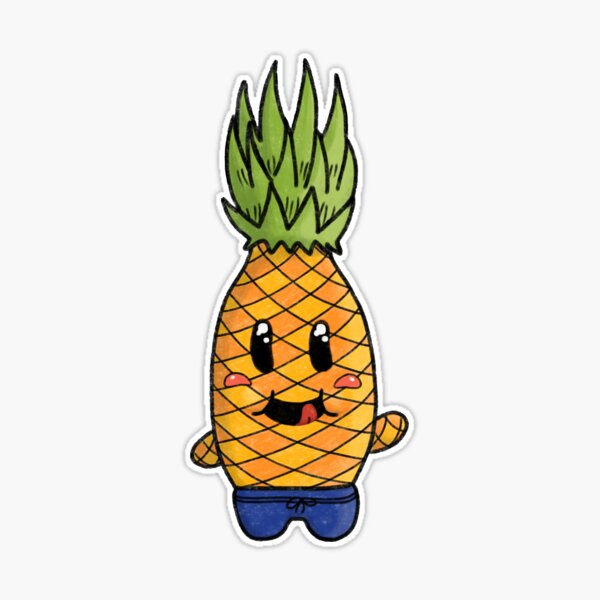 How to draw a pineapple vector illustration. Draw a pineapple step by step. Pineapple  drawing guide. Cute and easy drawing guidebook. Stock Vector | Adobe Stock