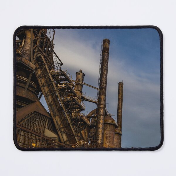 Item preview, The old Bethlehem Steel factory at dusk in winter designed and sold by Rabbitti.
