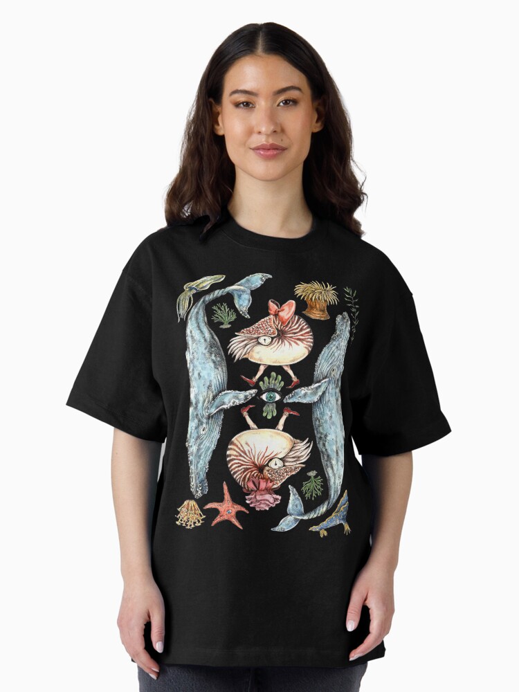 Thumbnail 1 of 7, Oversized T-Shirt, The sea members designed and sold by KiyomiInoue.