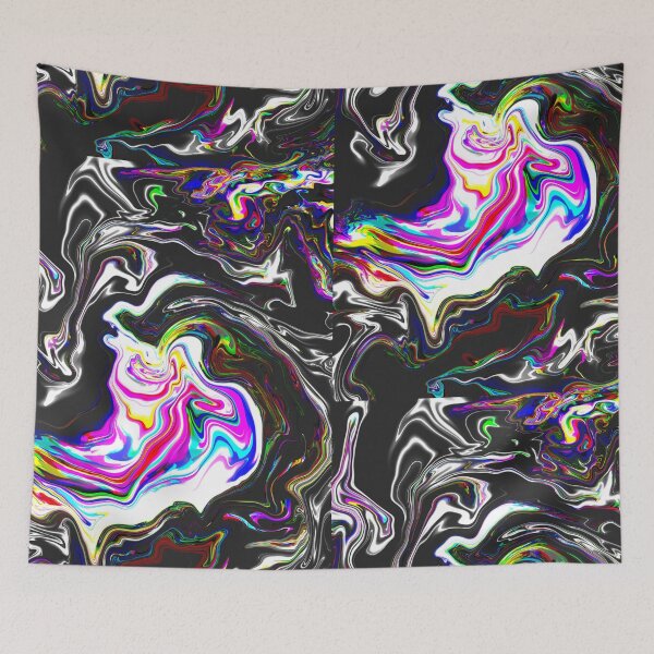 Item preview, Psychedelic Wavy Holographic Glitch Pattern designed and sold by Reelippy.