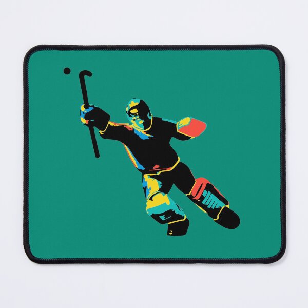 Item preview, Field hockey goalkeeper colorful designed and sold by hookfreaks.