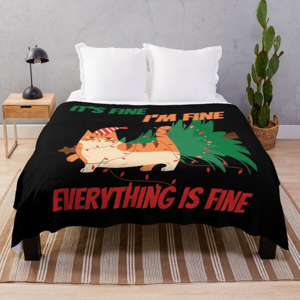 Item preview, Im Fine Everything Is Fine Christmas designed and sold by reka88.