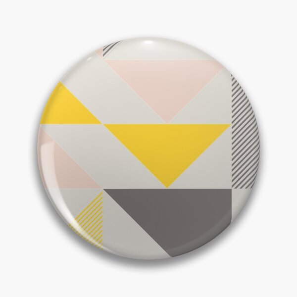Item preview, Retro Triangle in Yellow Grey and Pink designed and sold by ArlacV.
