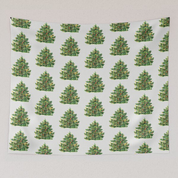 Item preview, Vintage Christmas Tree Card designed and sold by PureVintageLove.