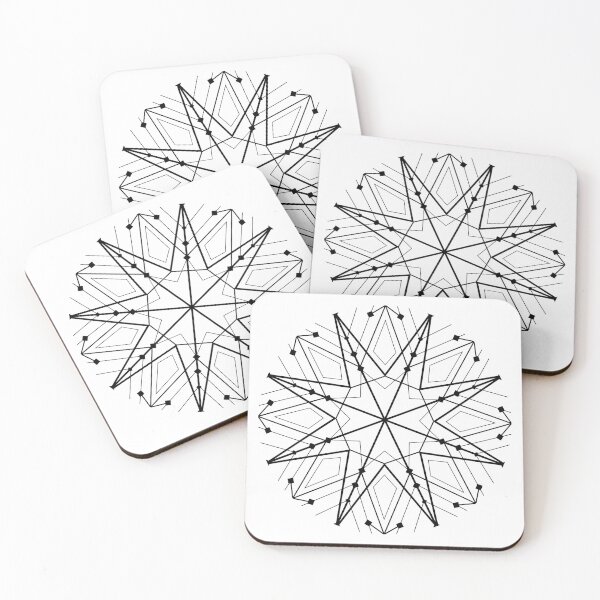 Item preview, Star Snowflake (Black) designed and sold by Arianna Khalil.