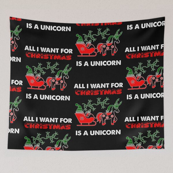 Item preview, All I Want For Christmas Is A Unicorn, Christmascorn designed and sold by SportyDogShop.