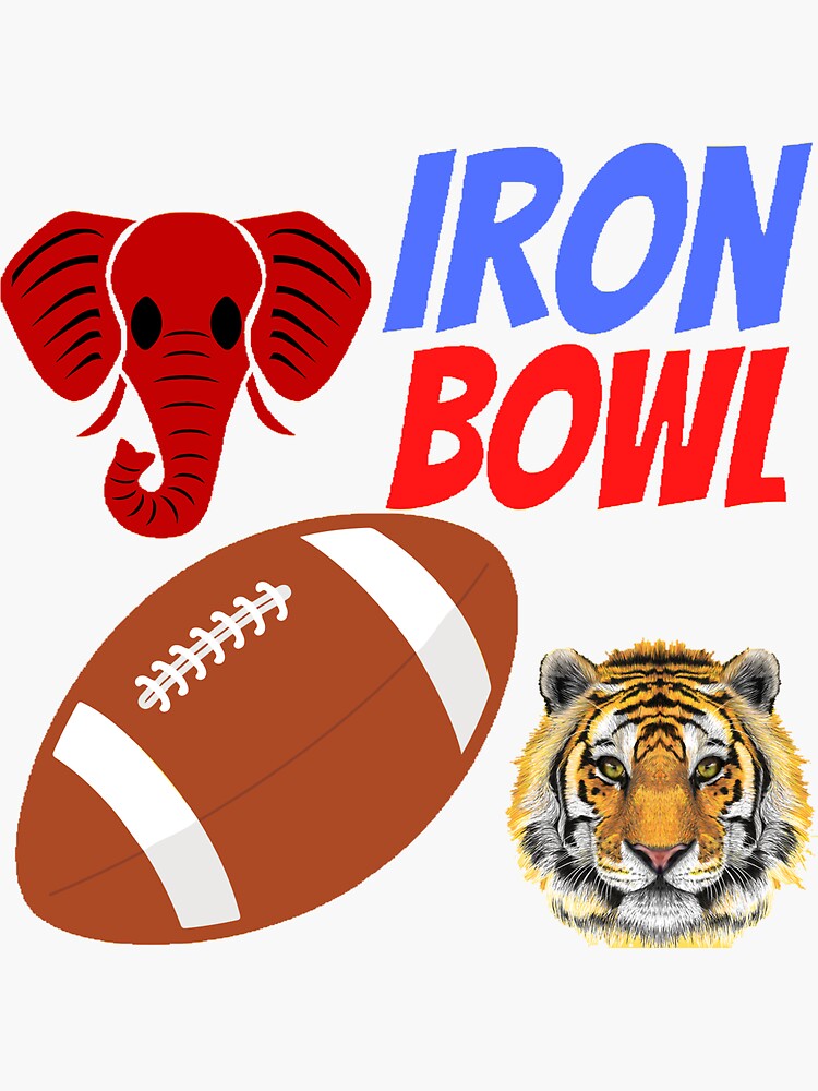 "Iron Bowl" Sticker for Sale by RevolveTrends Redbubble