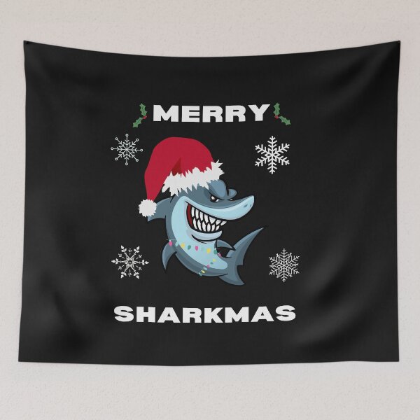 Item preview, Merry Sharkmas designed and sold by The Jackalope.