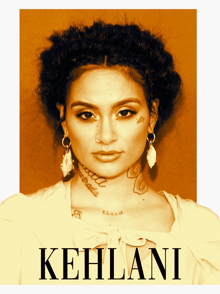 "Kehlani /// Color Portrait" Sticker by ColiseumWave Redbubble