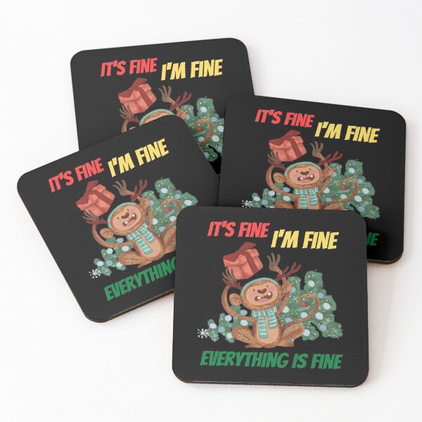 Item preview, Im Fine Everything Is Fine Christmas designed and sold by reka88.
