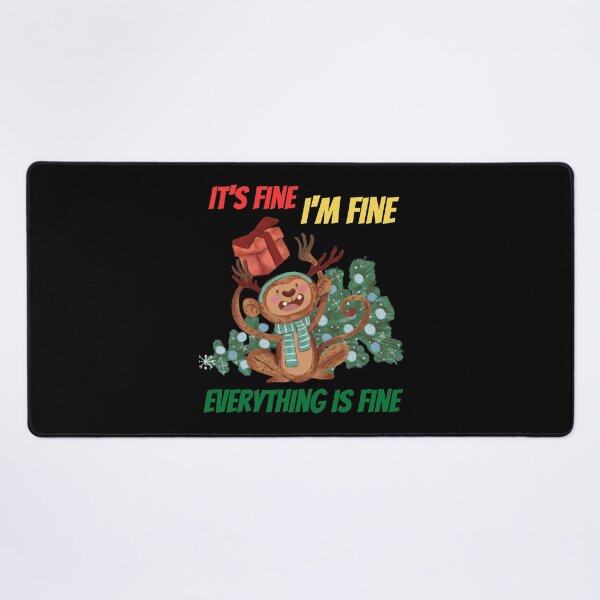 Item preview, Im Fine Everything Is Fine Christmas designed and sold by reka88.