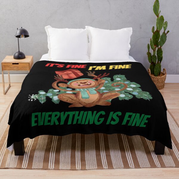 Item preview, Im Fine Everything Is Fine Christmas designed and sold by reka88.