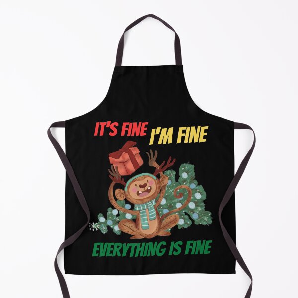 Item preview, Im Fine Everything Is Fine Christmas designed and sold by reka88.