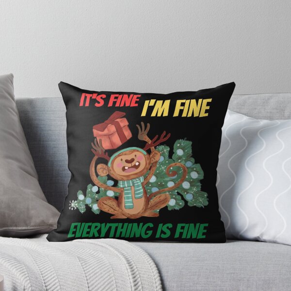 Item preview, Im Fine Everything Is Fine Christmas designed and sold by reka88.