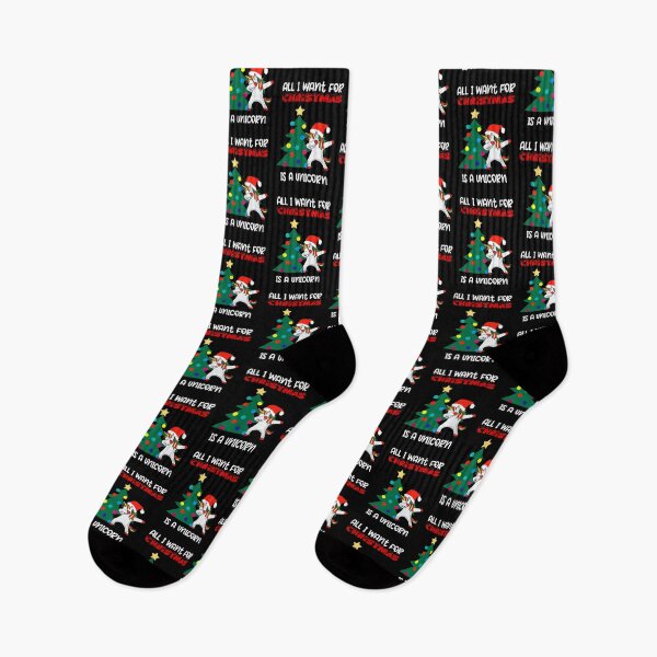 Item preview, All I Want For Christmas Is A Unicorn, Christmascorn designed and sold by SportyDogShop.