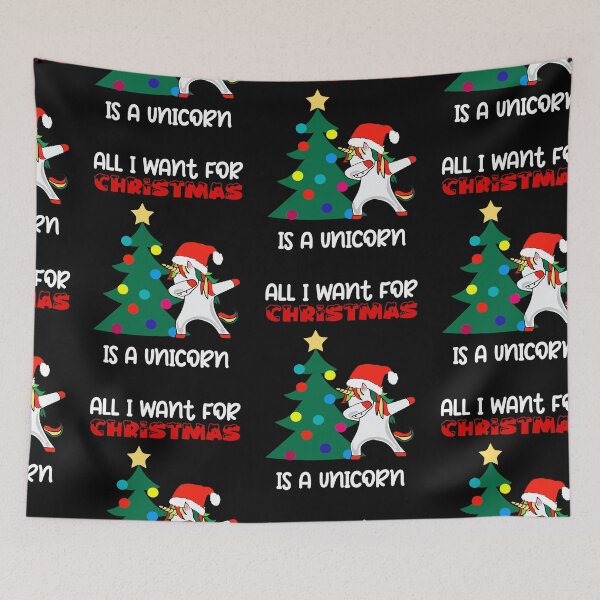 Item preview, All I Want For Christmas Is A Unicorn, Christmascorn designed and sold by SportyDogShop.