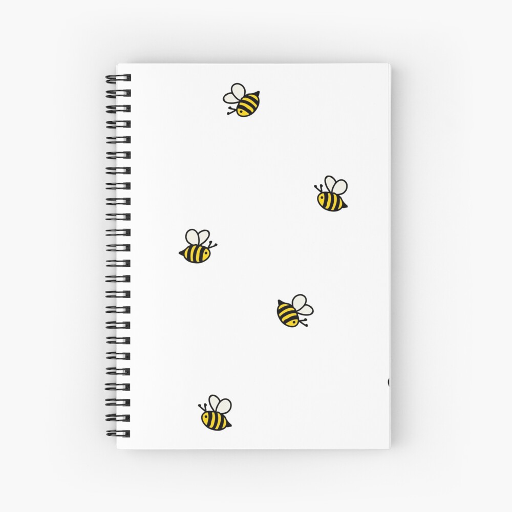 Tiny tiny bee Stickers Spiral Notebook for Sale by GlowinUp Shop