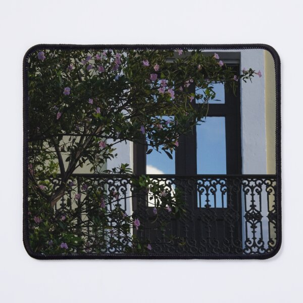 Item preview, Elegant Tropical Balcony - the Beautiful Colonial Architecture of Old San Juan, Puerto Rico designed and sold by Georgia Mizuleva.