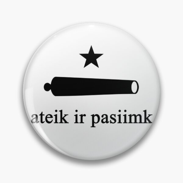 Item preview, 'Ateik ir imk' reklamjuostė (Lithuanian Come and Take It Flag) designed and sold by JonathanR1994.