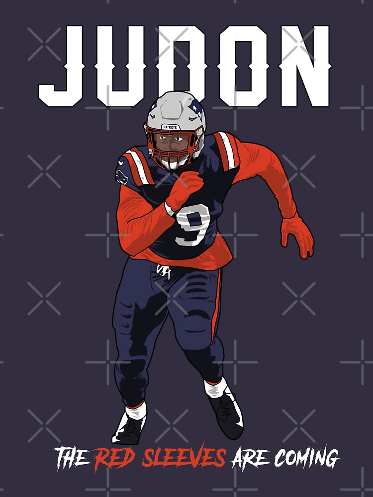 Matthew Judon Shirt New England Football Red Sleeves 