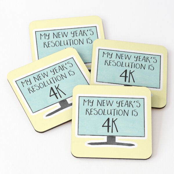 Item preview, My New Year's Resolution is 4K - funny, joke, pun, gift designed and sold by hitechmom.