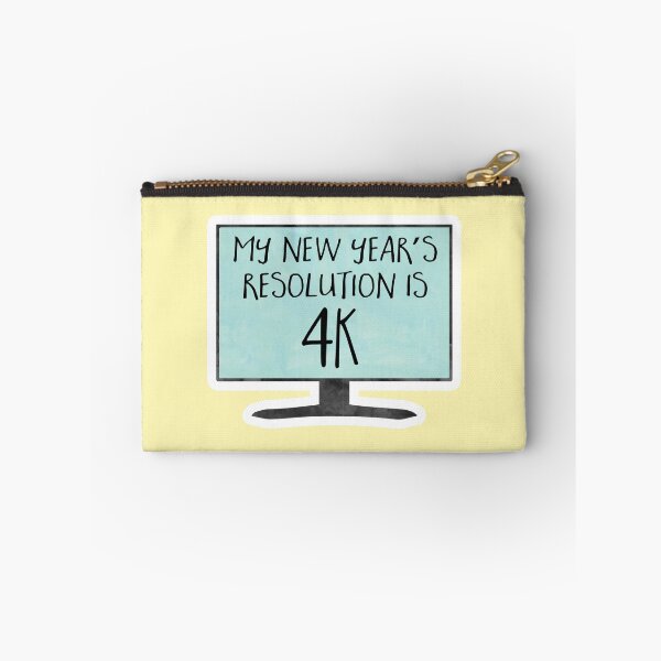 Item preview, My New Year's Resolution is 4K - funny, joke, pun, gift designed and sold by hitechmom.