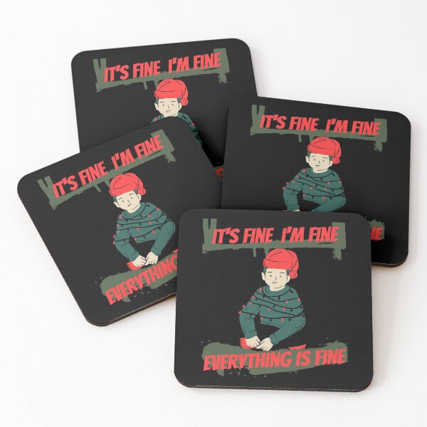 Item preview, Im Fine Everything Is Fine Christmas designed and sold by reka88.