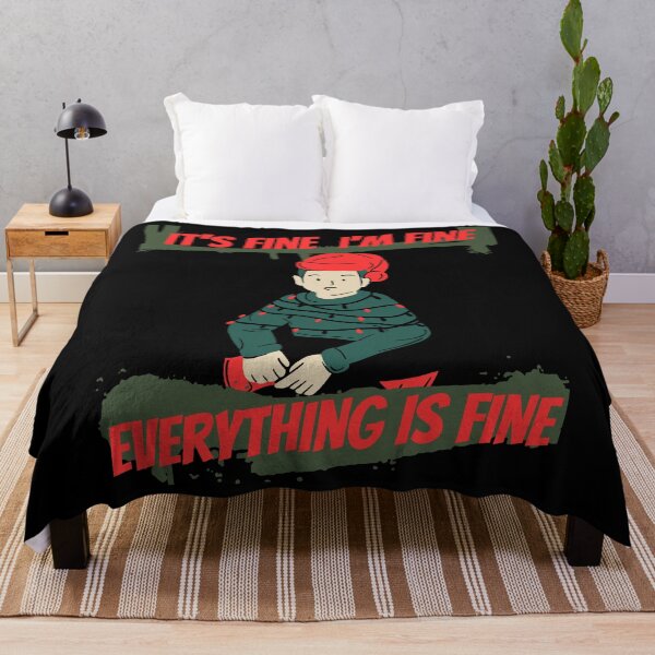 Item preview, Im Fine Everything Is Fine Christmas designed and sold by reka88.