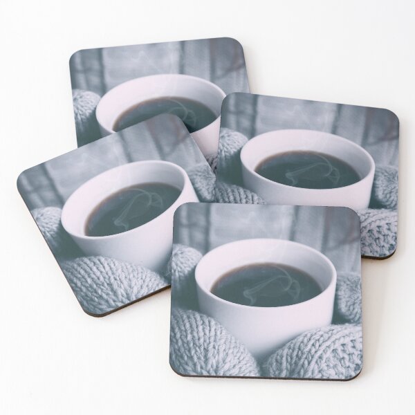 Item preview, A person in mittens holding a cup of hot coffee. designed and sold by maxshope.